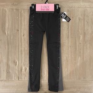 Star Ride Girls 2 Pack Fleece Legging